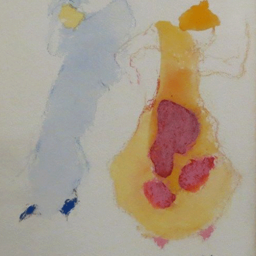 Humbert Howard :: Folk Dancers :: 10 1/4 x 9 1/4 :: Watercolor :: 1971