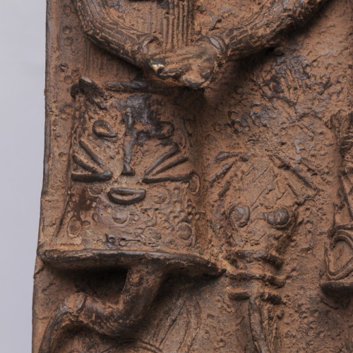 Benin Bronze plaque left