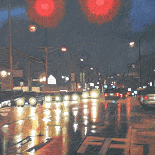 ARTIST: GENE SORENSEN TITLE: 6th AVE. TACOMA YEAR: 2012 DIMENSIONS: H 24 W 36 MEDIAN: Acrylic on Canvas