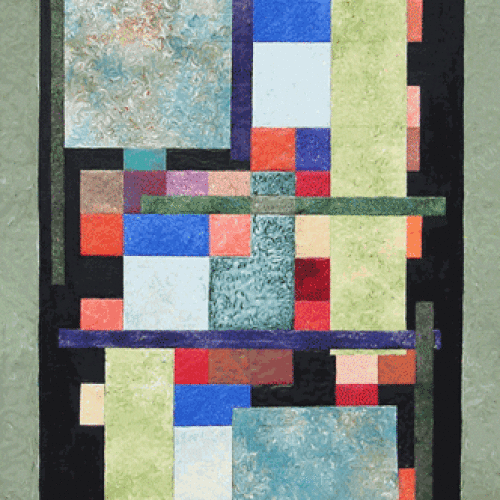 ARTIST: GENE SORENSEN TITLE: Quilt : YEAR: 2012 DIMENSIONS: H 36 W 24 MEDIAN: Acrylic on Canvas