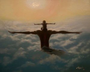 Spread Your Wings" oil on canvas 
