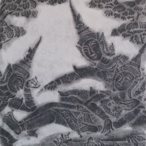 Leo de Jong :: Ankar Wat Temple Rubbing :: 28 x 22 1/2