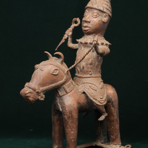 Yoruba Horseman, (bronze) right full