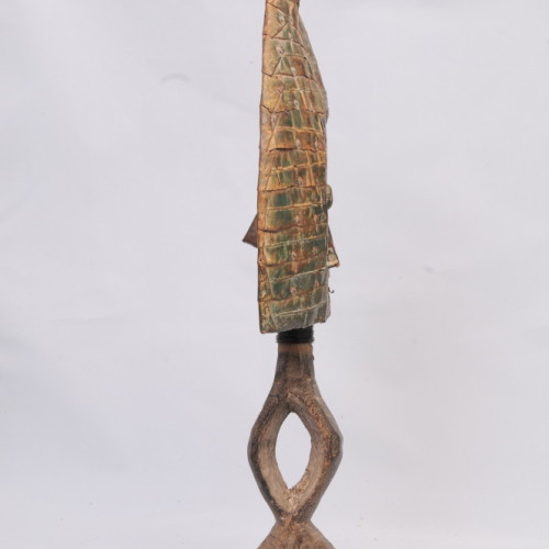 Fang Mahonqwe reliquary figure, Gabon, doouble face left