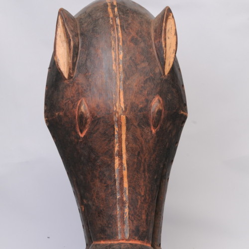 Baule animal dance mask, Ivory Coast front