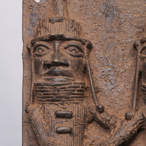 Benin Bronze plaque left