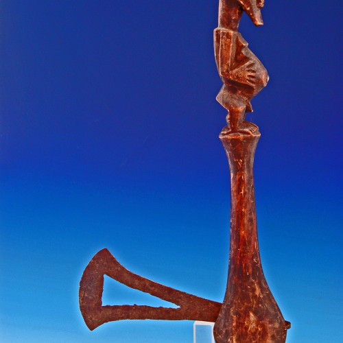 Yoruba Carved Ax left full