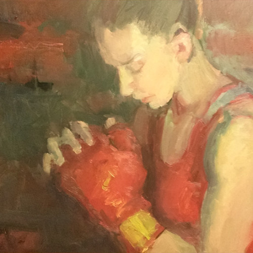 Boxer's Prayer, Oil on Canvas, 16x20