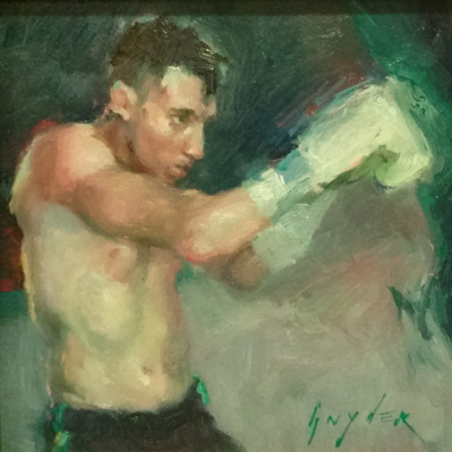 Warming Up, Oil on Canvas, 6x6, 2015
