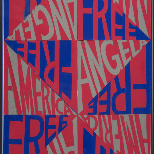 Ringgold America Free Angela l offset Lithograph l 30x20 l 1971