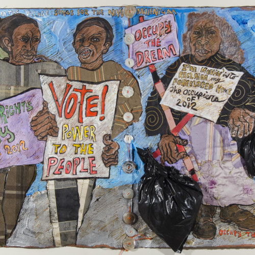 Robinson Occupy the Dream l Mixed media on paper l 22 1/2x34 1/2 l 2010-2012