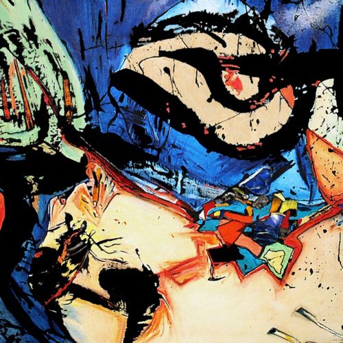 Float Like a Butterfly oil%2c glass on canvas 80x56