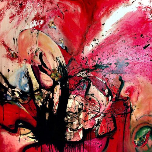 Invisible Prayer oil mixed media canvas 59 x60